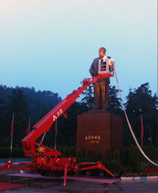 湖南韶山毛泽东广场23米蜘蛛式高空作业平台