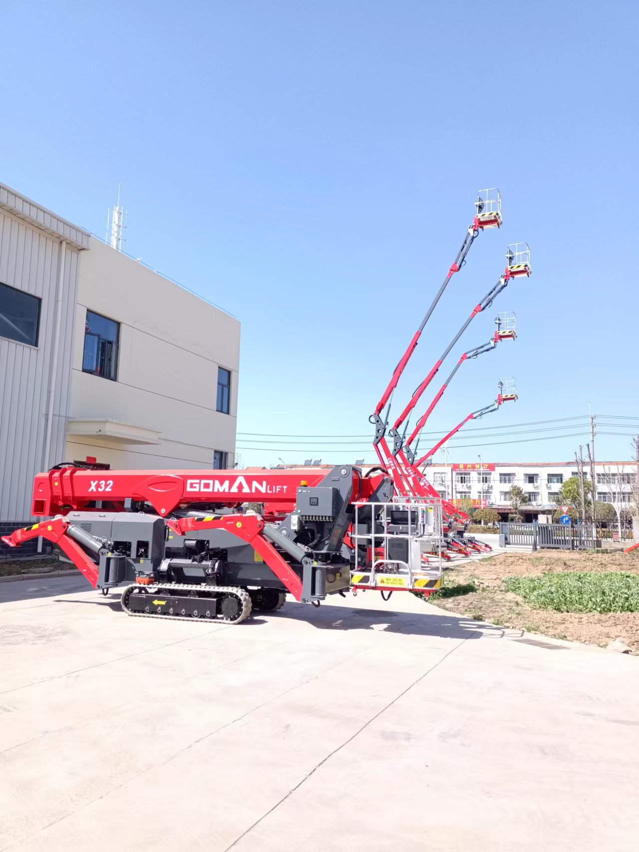 高曼重工蜘蛛式高空作业平台，破解受限空间高空作业难题